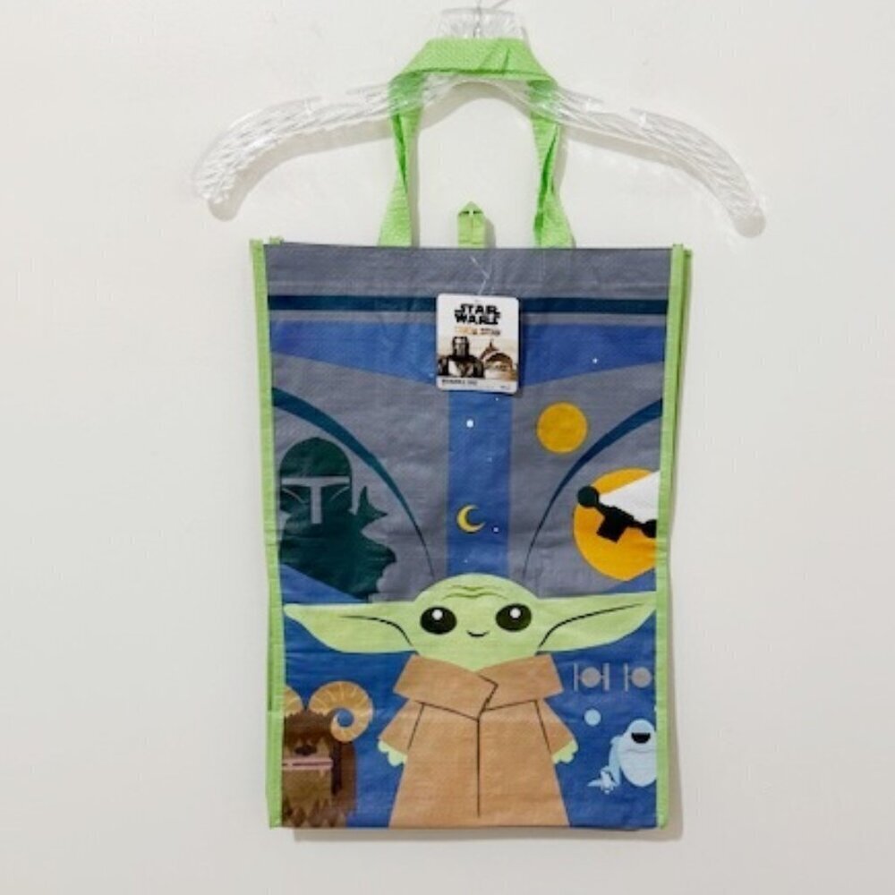 Disney Star Wars Mandalorian Baby Yoda Reusable Tote Bag 13.5"x 19"x 8" NWT